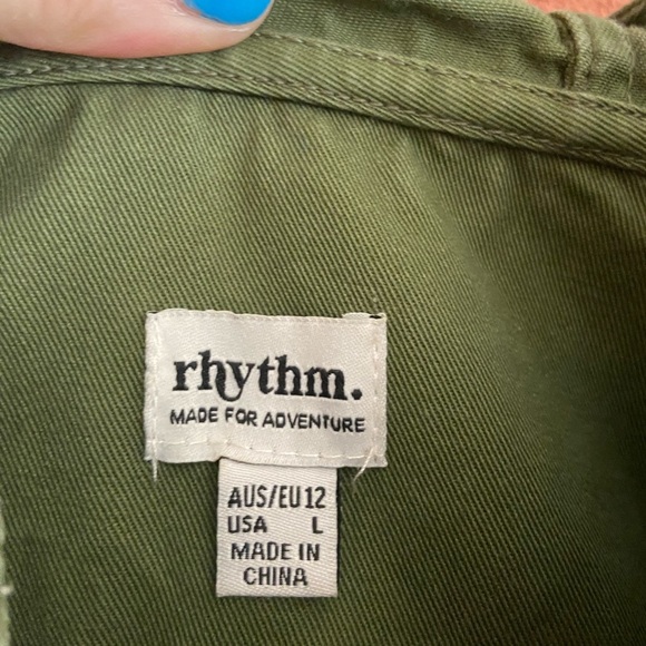 Rhythm Cropped Canvas Hooded Jacket, L - Picture 3 of 3
